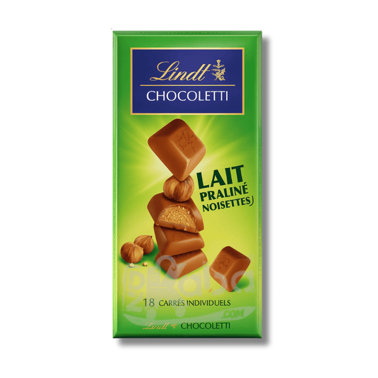 Lindt Chocoletti Milk Chocolate Praline Hazelnuts T18