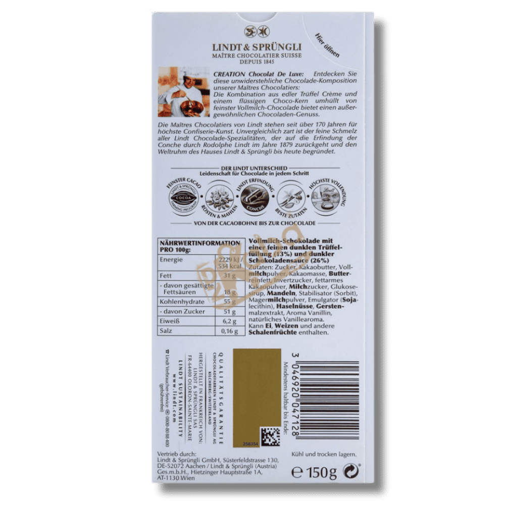 Lindt Creation Dark Hazelnut 150g