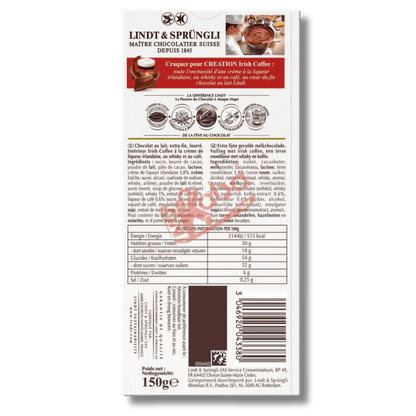Lindt Creation Irish Coffee Milk 150g