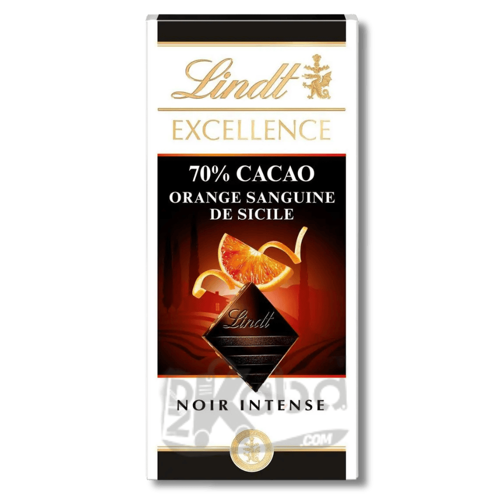 Lindt Excellence 70% Cocoa Blood Orange Dark 100g