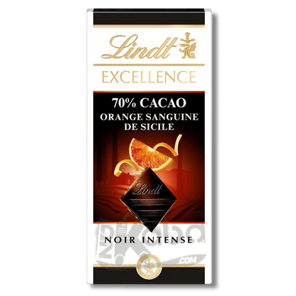Lindt Excellence 70% Cocoa Blood Orange Dark 100g