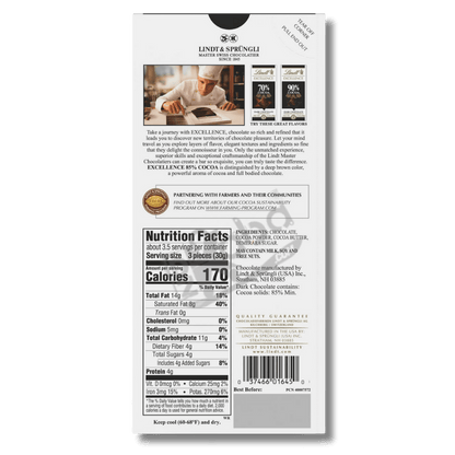 Lindt Excellence 85% Cocoa Dark 100g