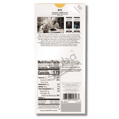 Lindt Excellence Coconut White 100g