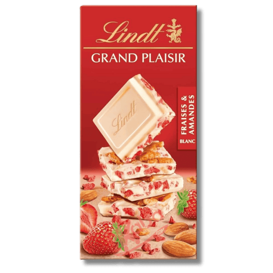 Lindt Excellence Grand Plaisir Strawberries & Almonds White 150g