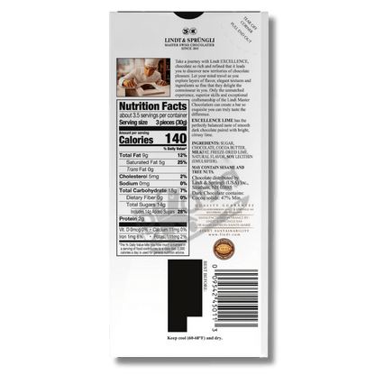 Lindt Excellence Lime Intense Dark 100g