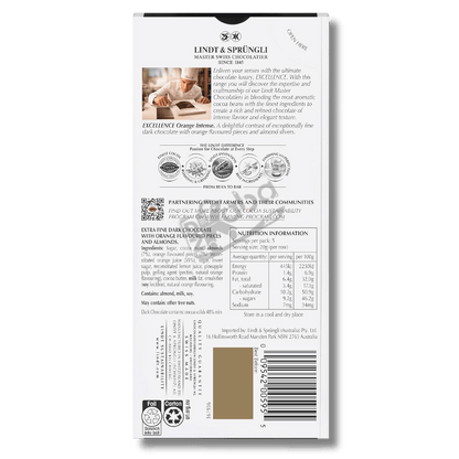 Lindt Excellence Orange Intense Dark 100g