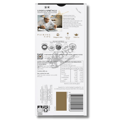 Lindt Excellence Vanilla Dark 100g