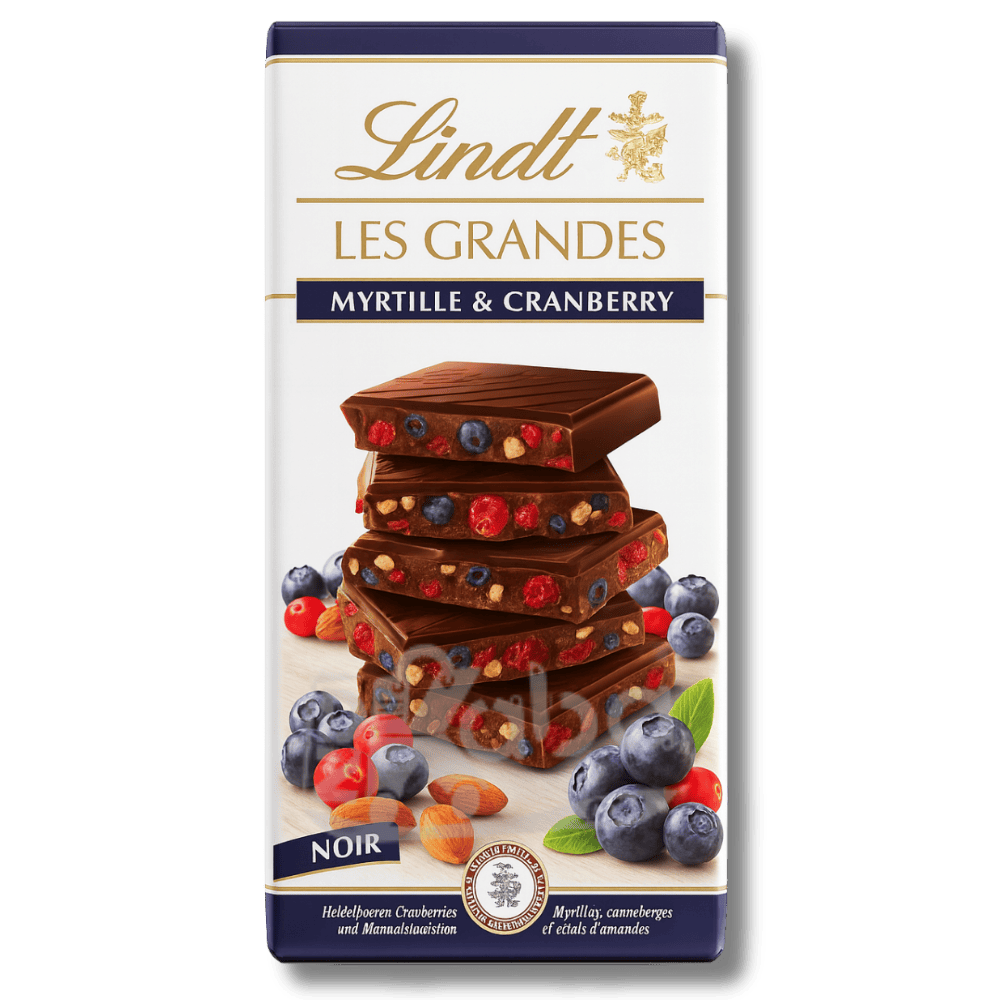 Lindt Les Grandes Dark Chocolate Blueberry & Cranberry 150g