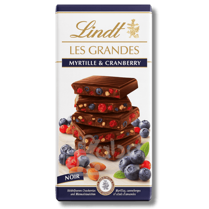 Lindt Les Grandes Dark Chocolate Blueberry & Cranberry 150g