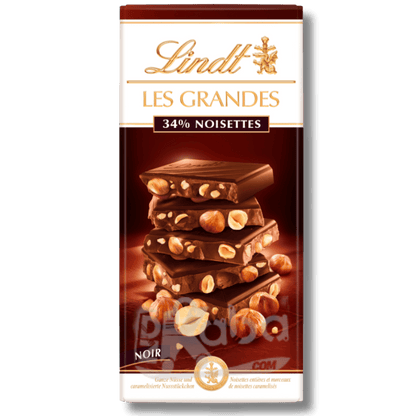 Lindt Les Grandes Dark Chocolate Hazelnuts 150g