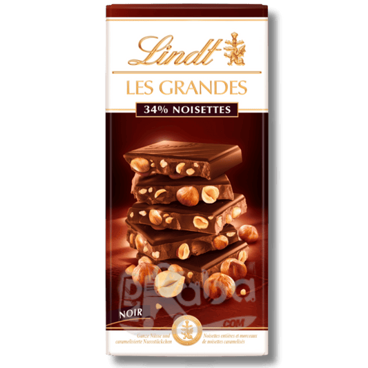 Lindt Les Grandes Dark Chocolate Hazelnuts 150g