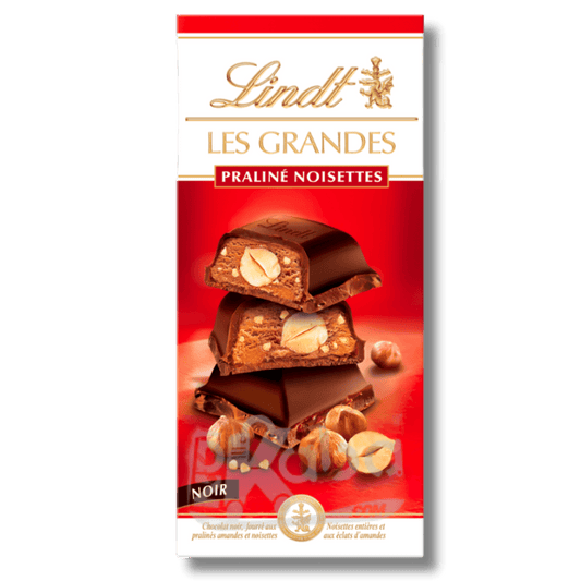 Lindt Les Grandes Dark Chocolate Praline Hazelnuts 200g