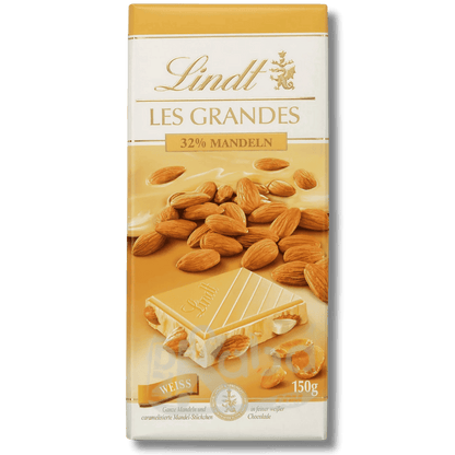 Lindt Les Grandes White Chocolate Almonds 150g