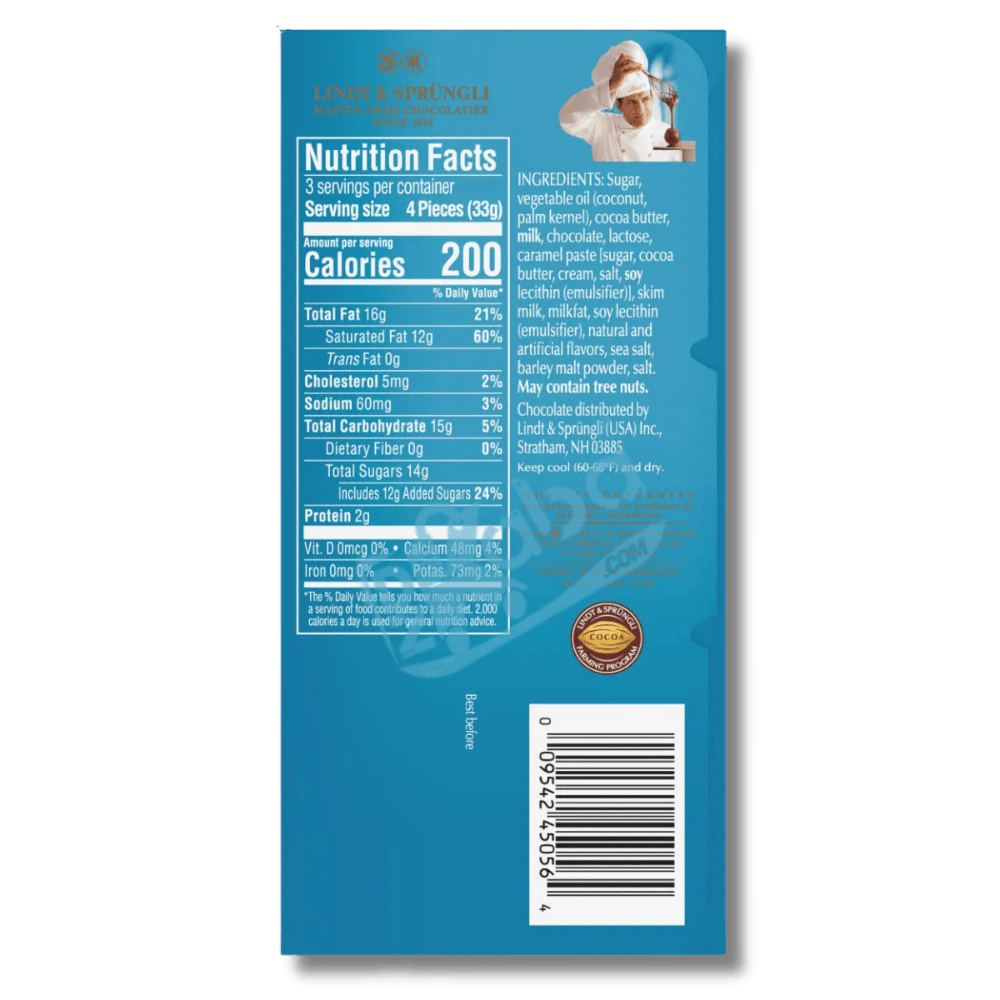 Lindt Lindor Salted Caramel Milk 150g