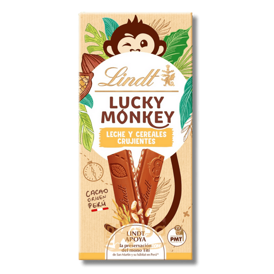 Lindt Lucky Monkey Milk Chocolate Crunchy Cereals 100g