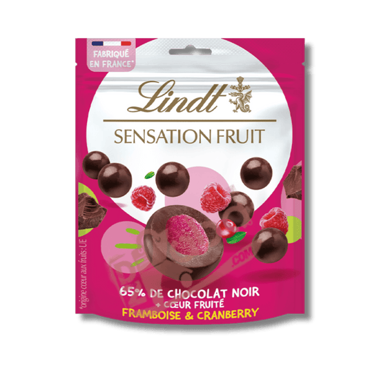 Lindt Sensation Crispy Dark Chocolate Raspberry Cranberry 140g