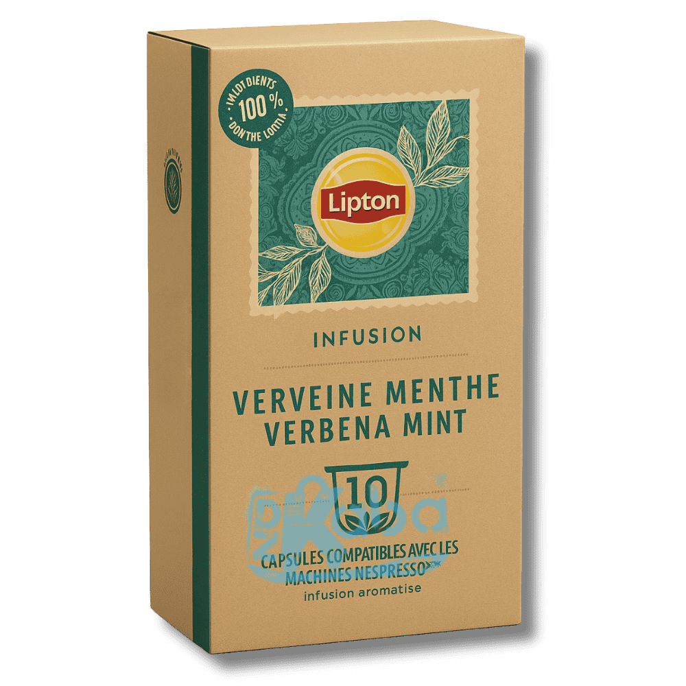 Lipton Capsules Herbal Infusion Verbena Mint T10