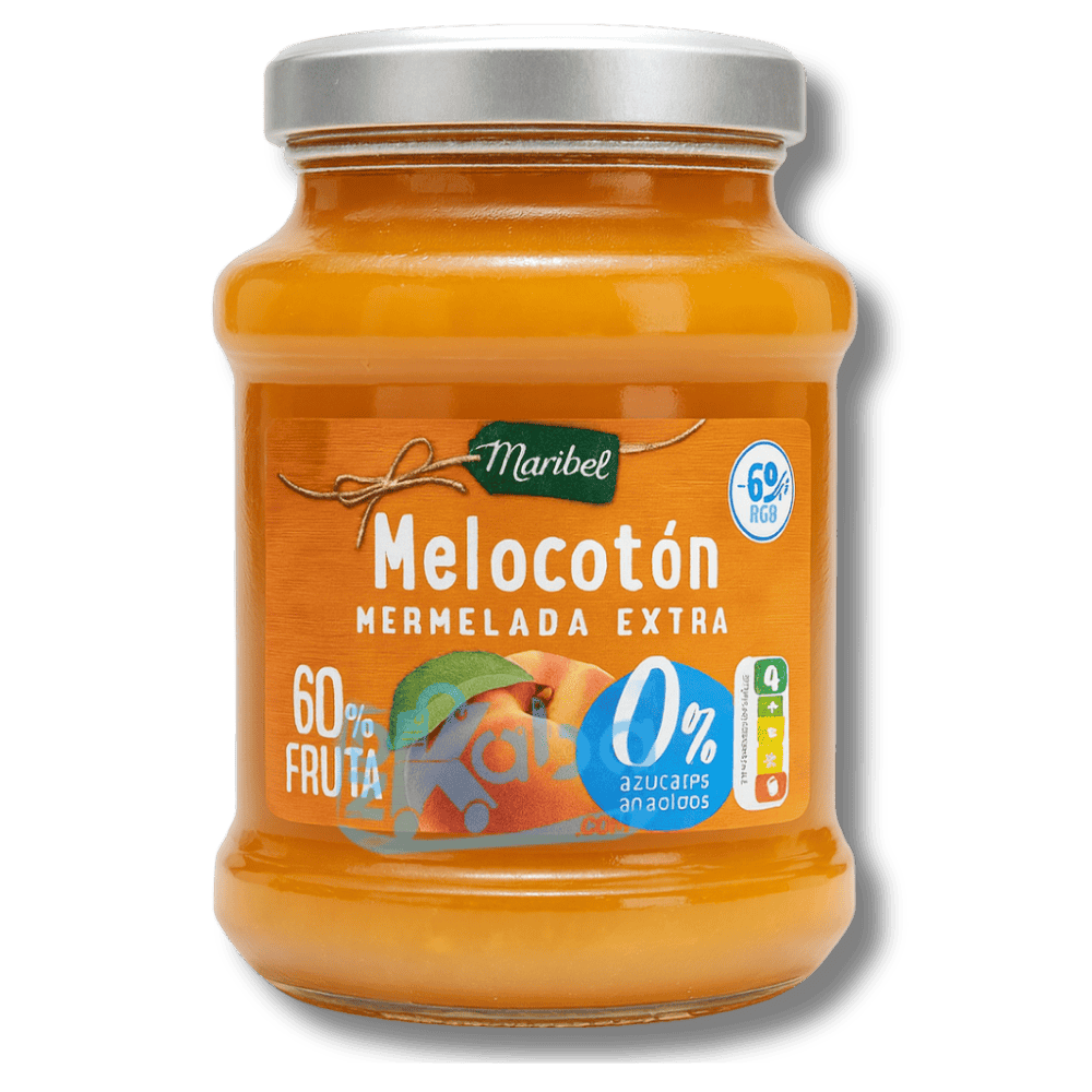 Maribel Peach Extra Jam 0% Sugar Added 60% Fruit 350g