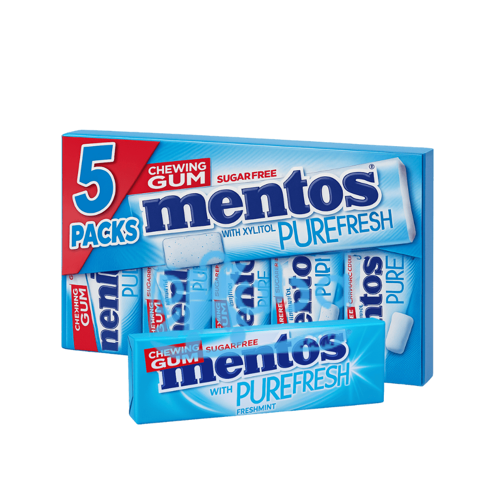 Mentos Chewing Gum Pure Fresh Freshmint Sugar T5