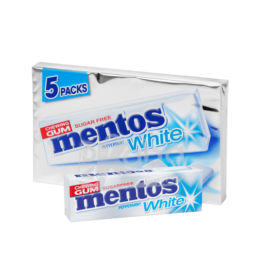 Mentos Chewing Gum White Peppermint Sugar Free T5