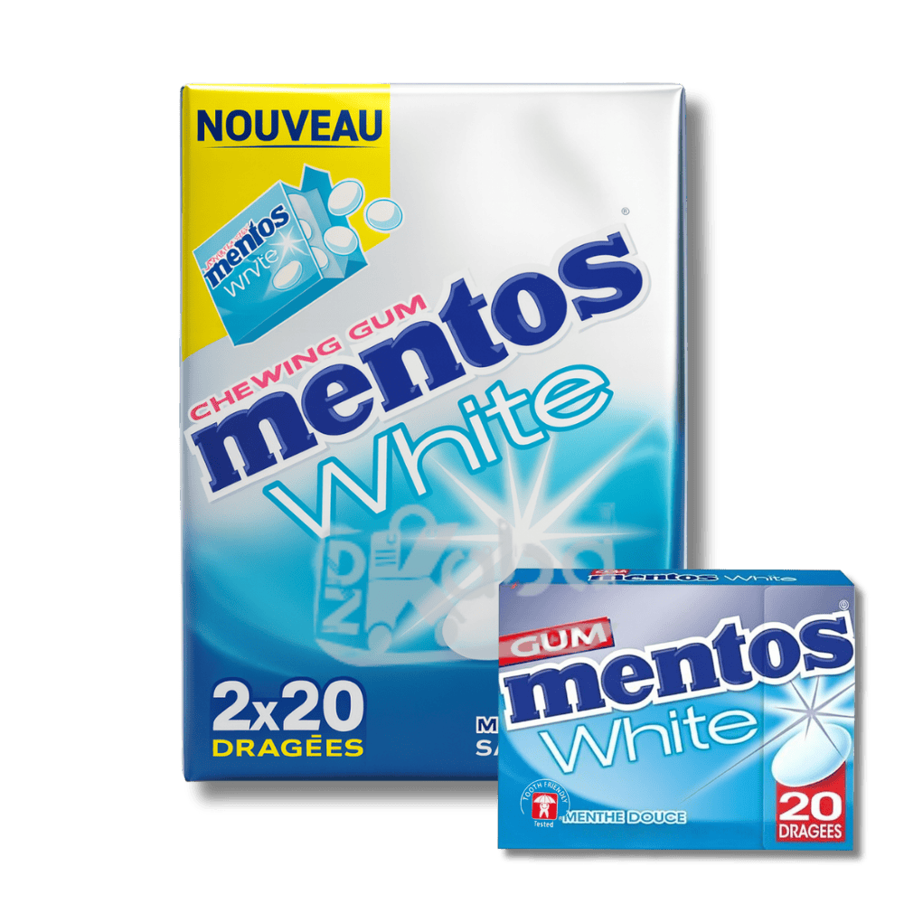 Mentos Chewing Gum White Sweet Mint Sugar Free T2