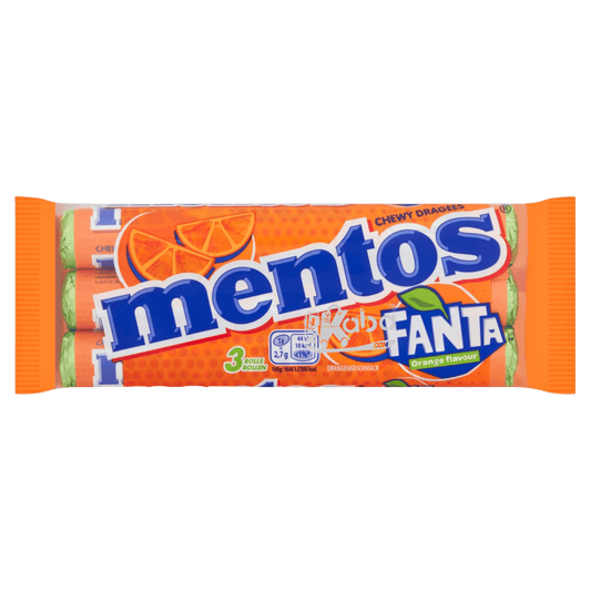 Mentos Chewy Dragees Fanta Orange Flavour 3x37,5g