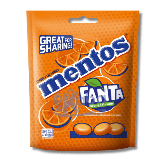 Mentos Chewy Dragees Fanta Orange Flavour 160g