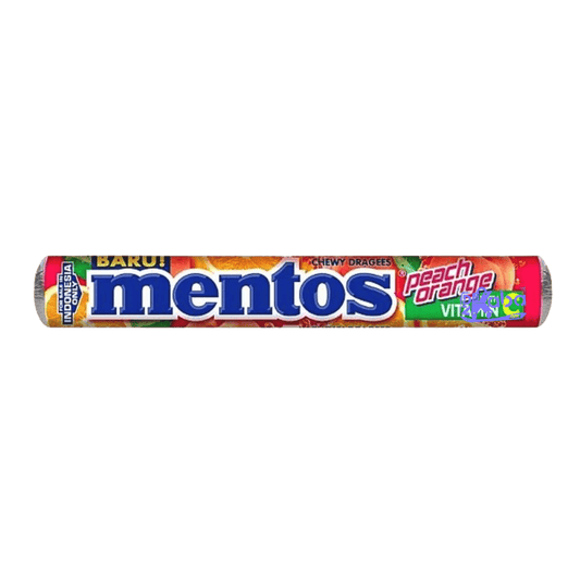 Mentos Chewy Dragees Peach Orange 29g
