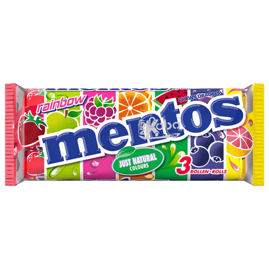 Mentos Chewy Dragees Rainbow 3x37,5g