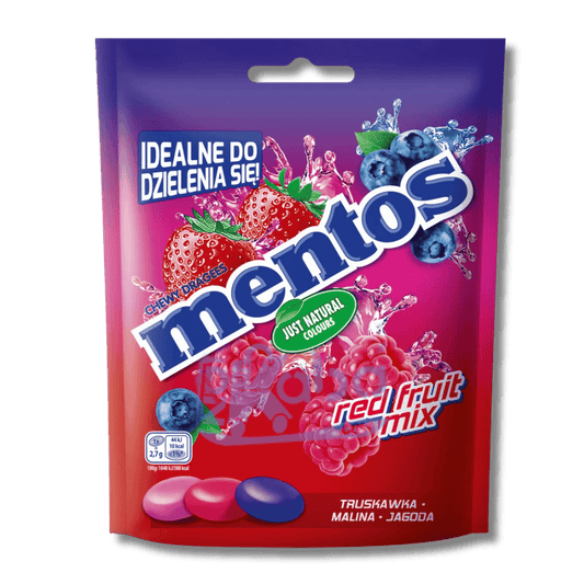 Mentos Chewy Dragees Red Fruit Mix 160g