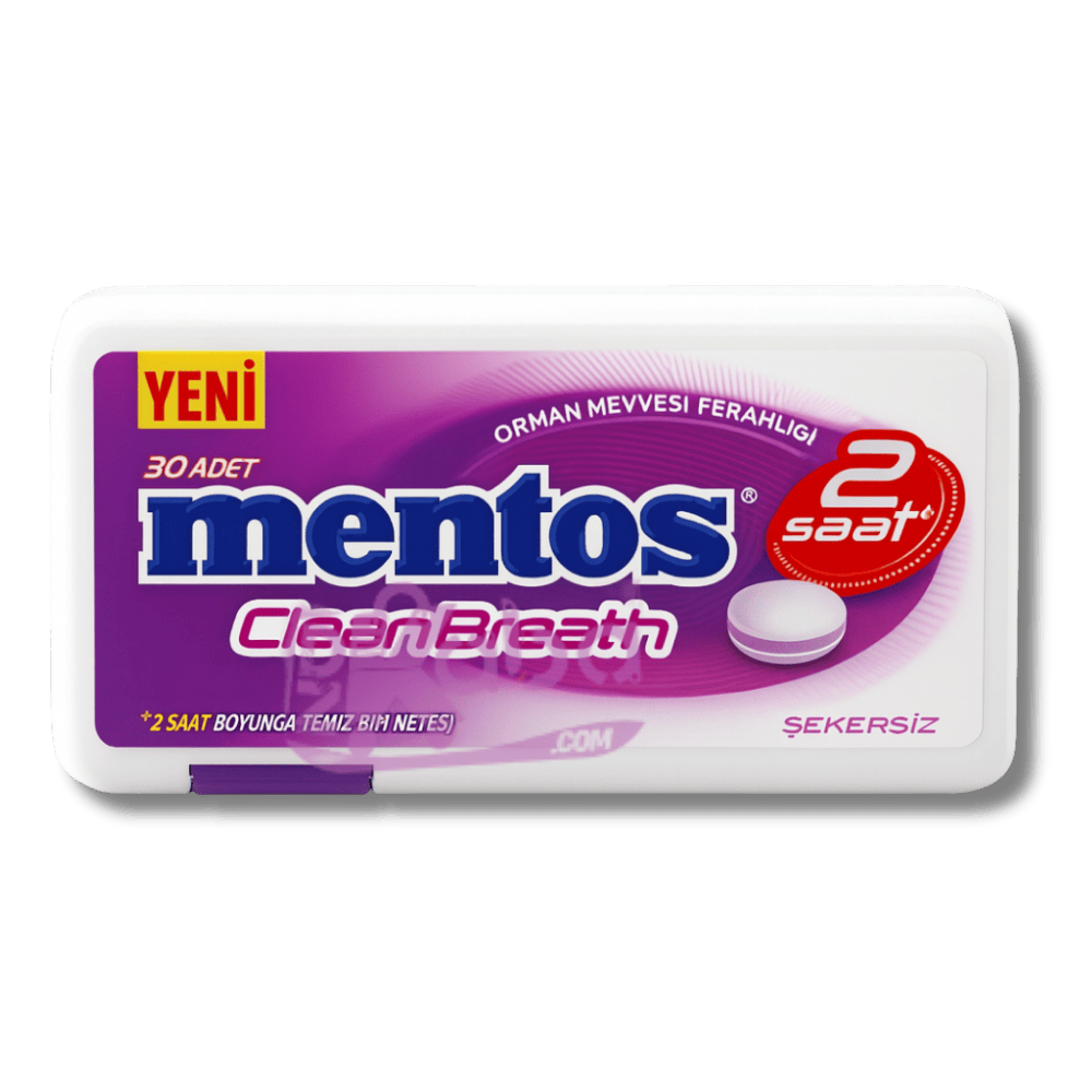Mentos Clean Breath Forest Berries Flavour Sugar Free T30