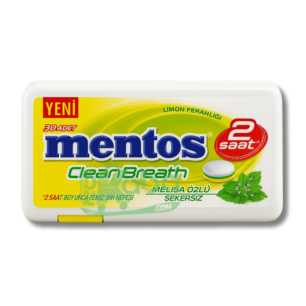Mentos Clean Breath Lemon Mint Flavour Sugar Free T30