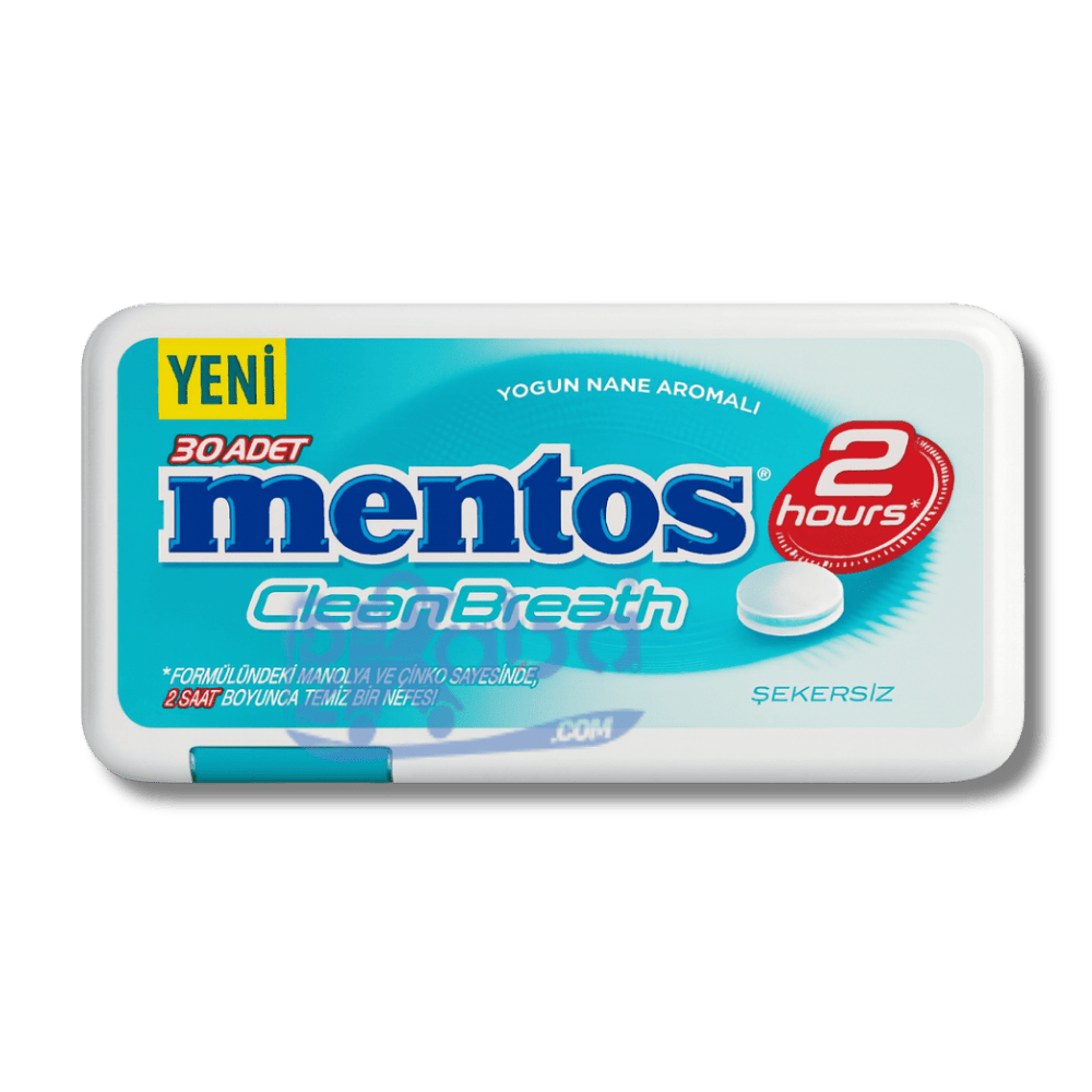 Mentos Clean Breath Strong Mint Flavour Sugar Free T30