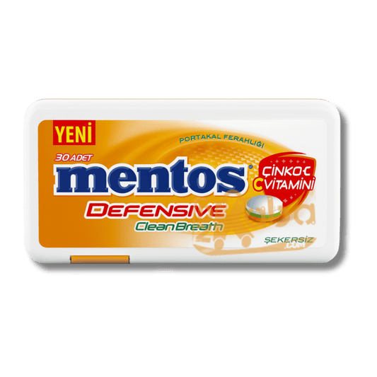 Mentos Defensive Clean Breath Orange Flavour Sugar Free T30