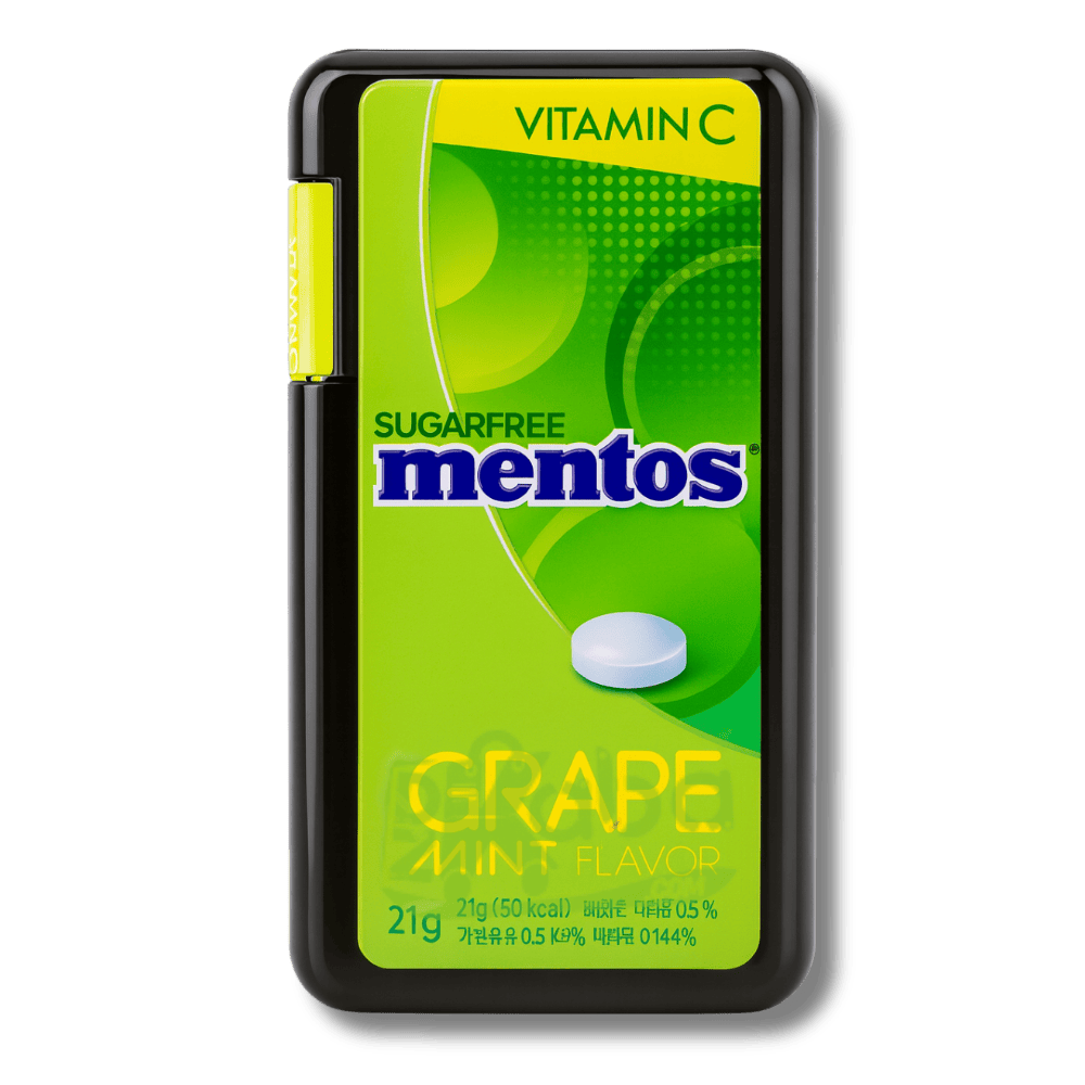 Mentos Grape Mint Flavour Sugar Free Vitamin C 21g