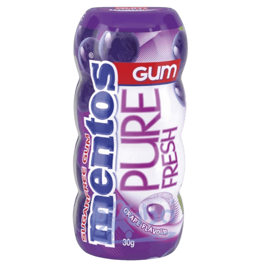 Mentos Gum Pure Fresh Grape Flavor Sugar Free T15