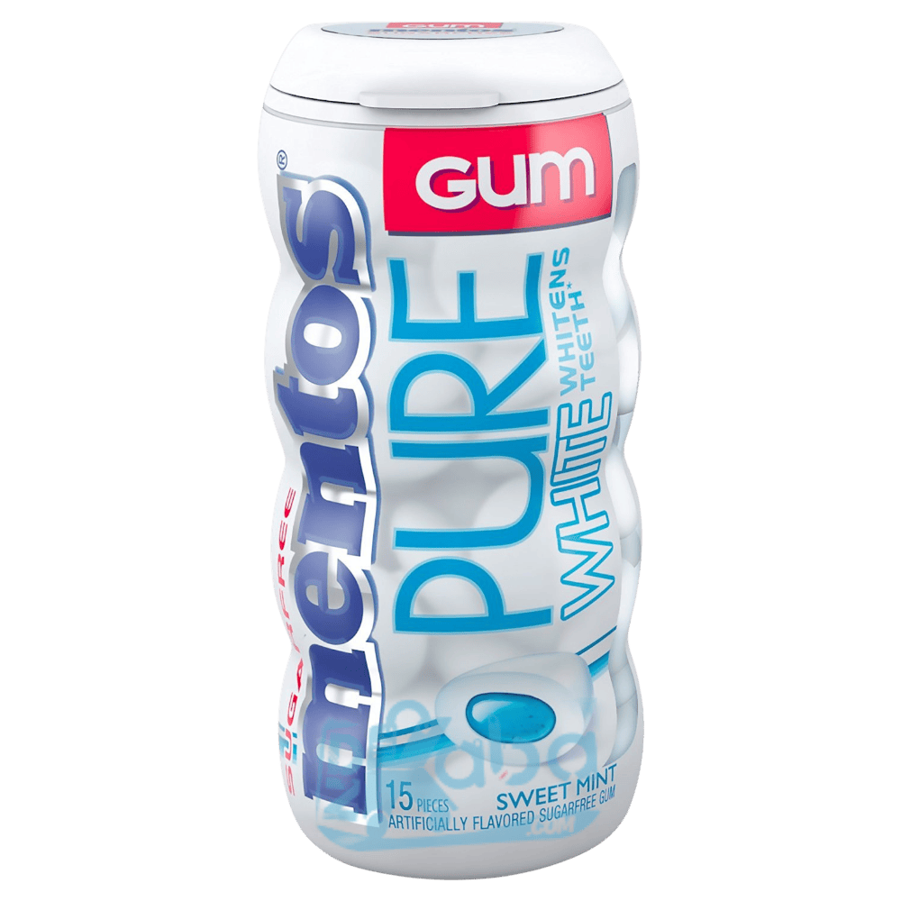 Mentos Gum Pure White Sweet Mint Sugar Free T15