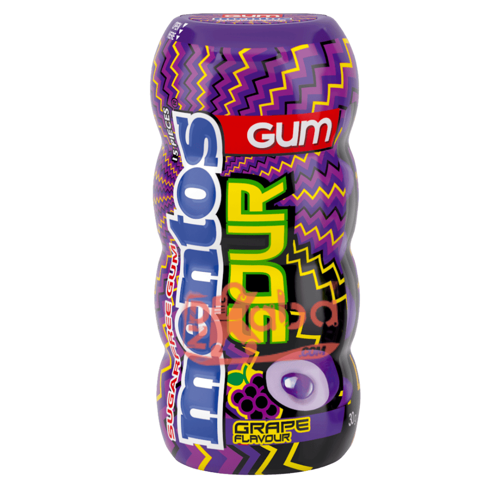 Mentos Gum Sour Grape Flavor Sugar Free T15