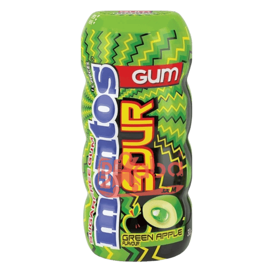 Mentos Gum Sour Green Apple Flavor Sugar Free T15
