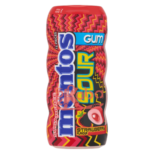 Mentos Gum Sour Strawberry Flavor Sugar Free T15