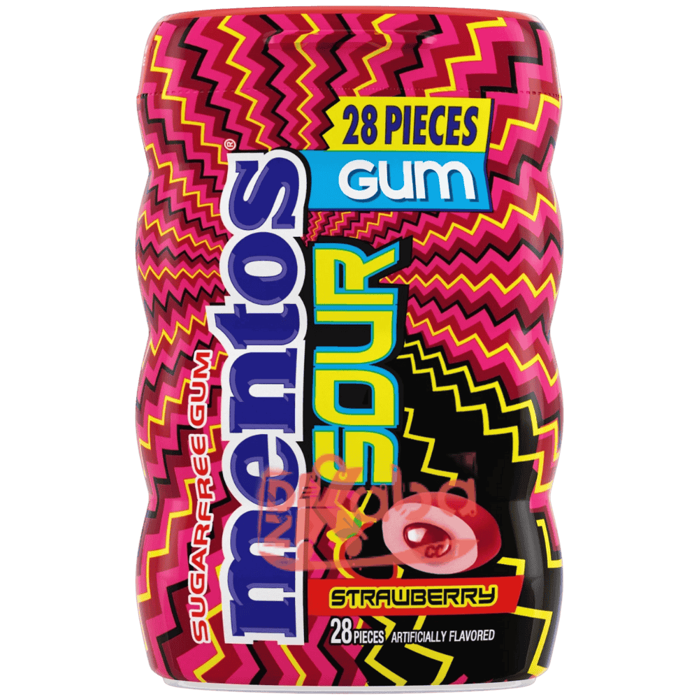 Mentos Sour Strawberry Flavour 84g