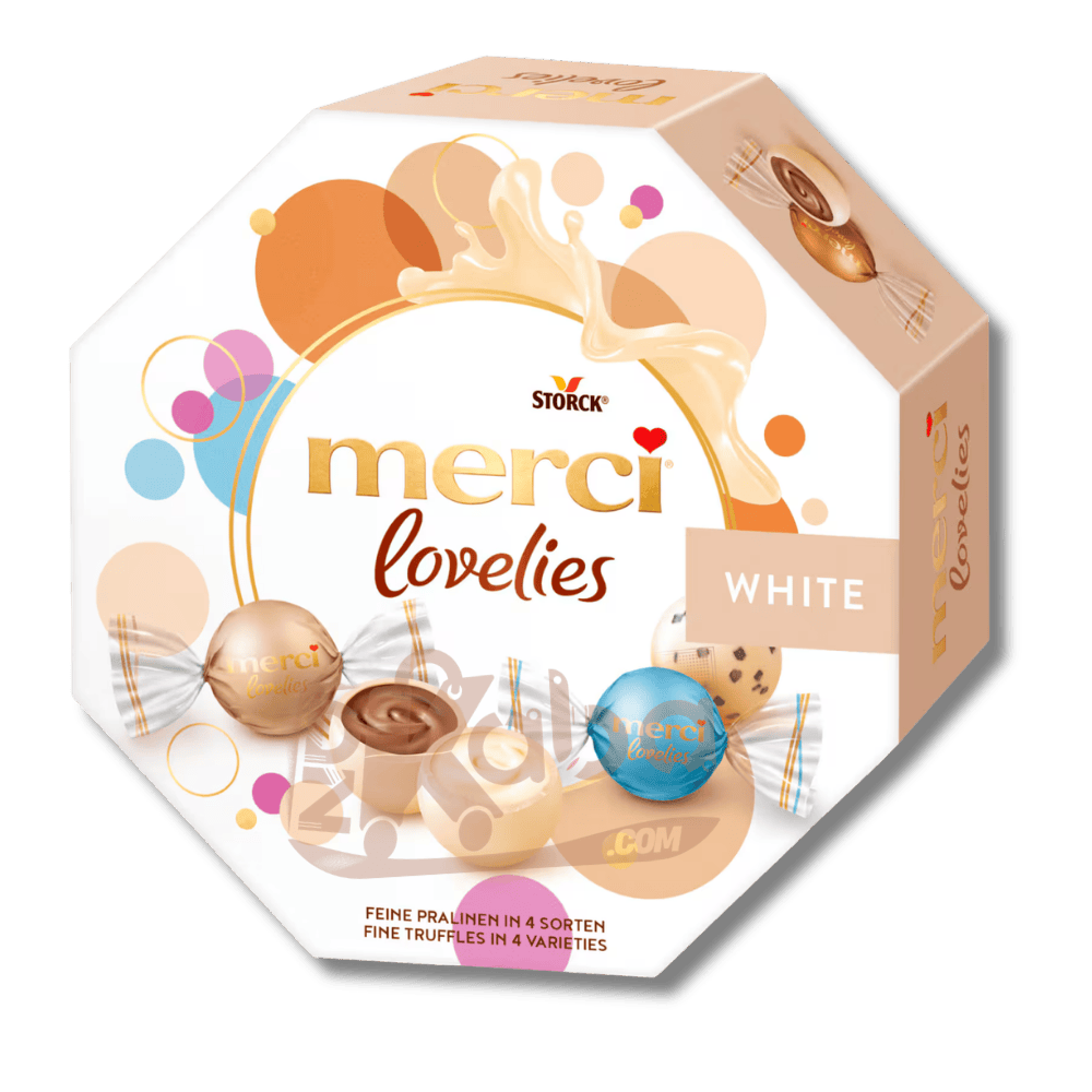 Merci Chocolate Box Lovelies White Assorted Pralines 185g