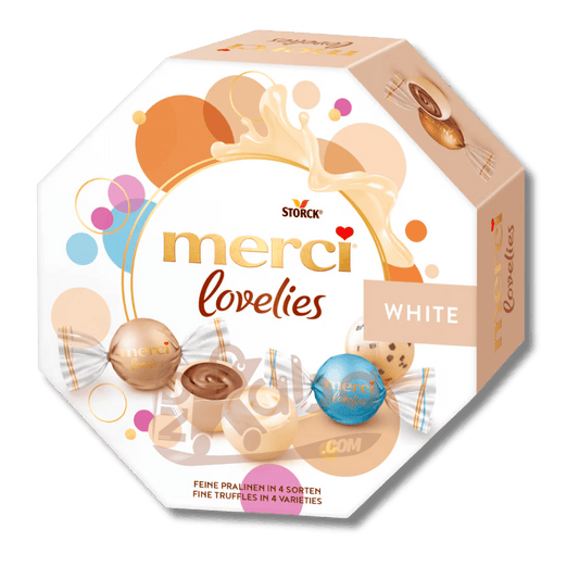 Merci Chocolate Box Lovelies White Assorted Pralines 185g
