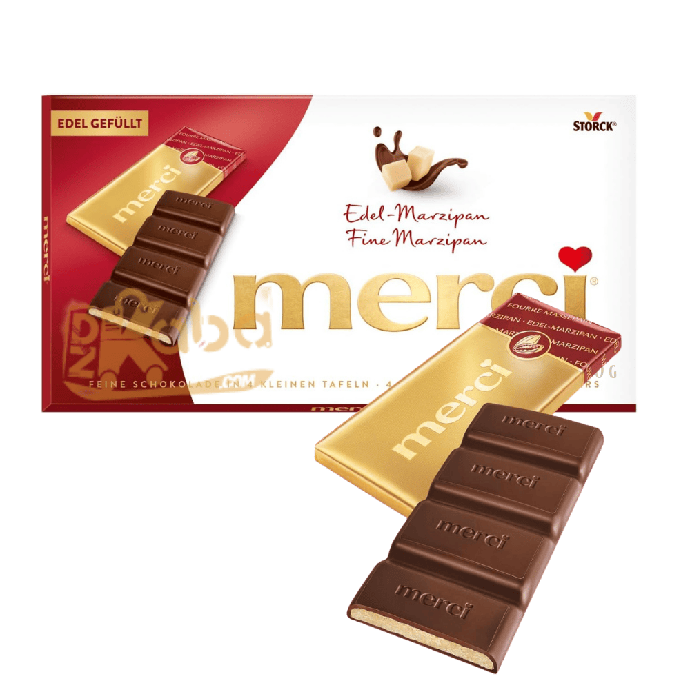 Merci Dark Chocolate Fine Marzipan 100g