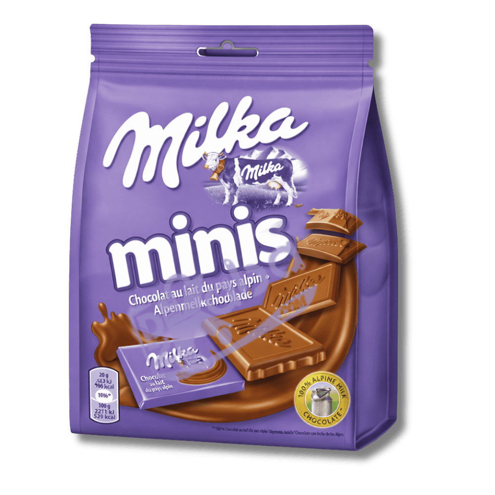 Milka Chocolate Bars Minis Alpine Milk 200g