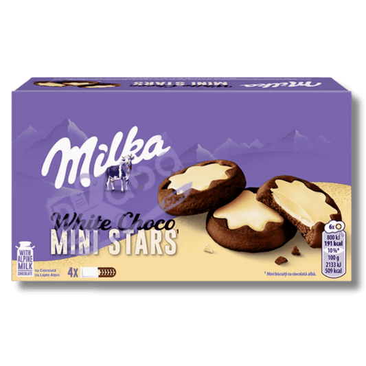 Milka Chocolate Biscuits White Choco Mini Stars 150g