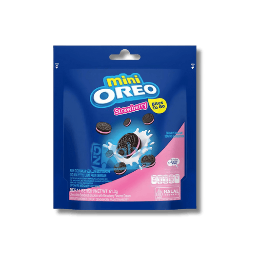 Oreo Mini Strawberry Biscuits 61.3g