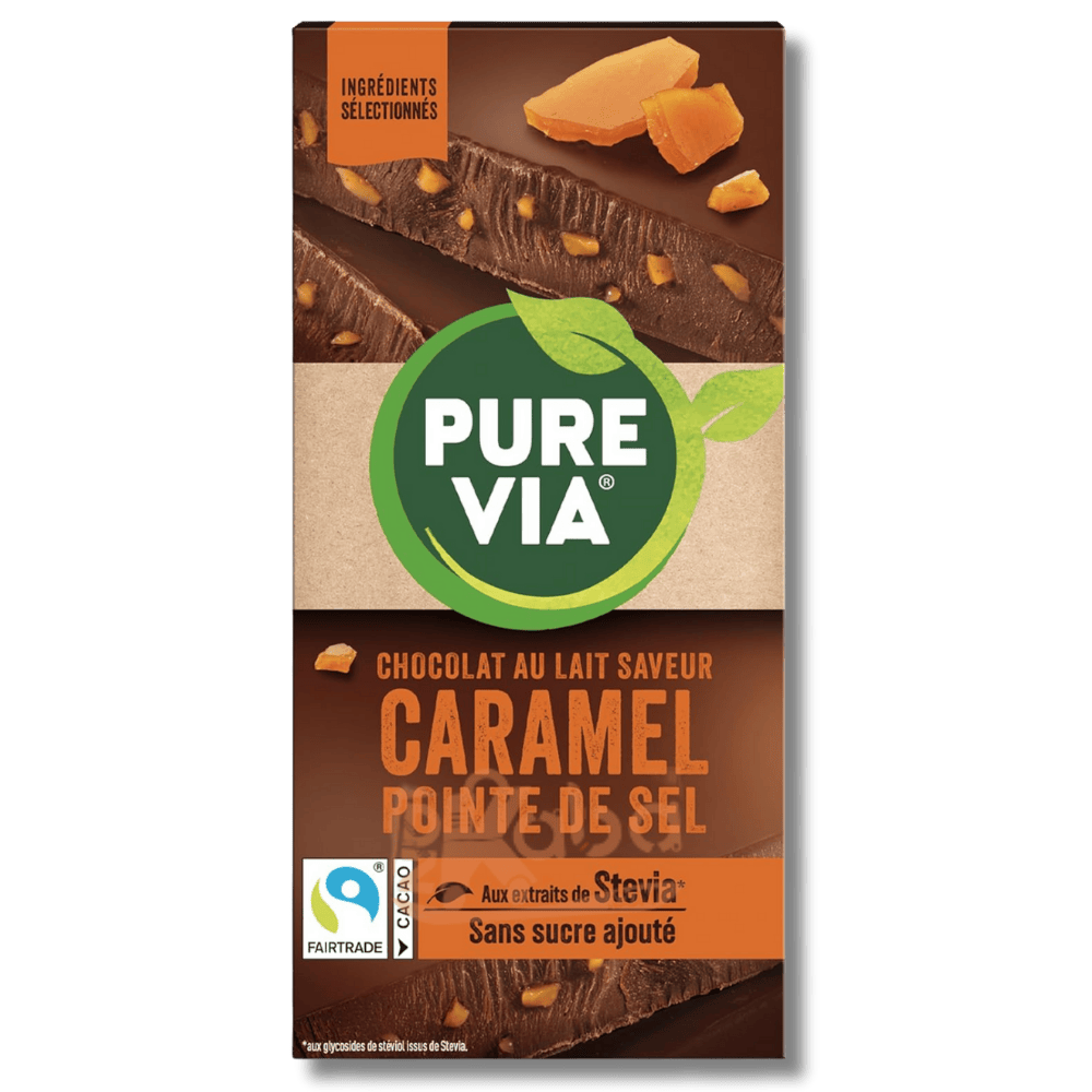 Pure Via Milk Chocolate Salted Caramel Sugar Free 100g