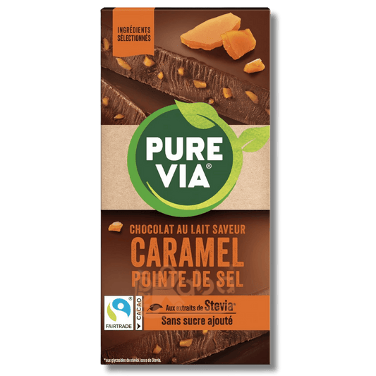 Pure Via Milk Chocolate Salted Caramel Sugar Free 100g