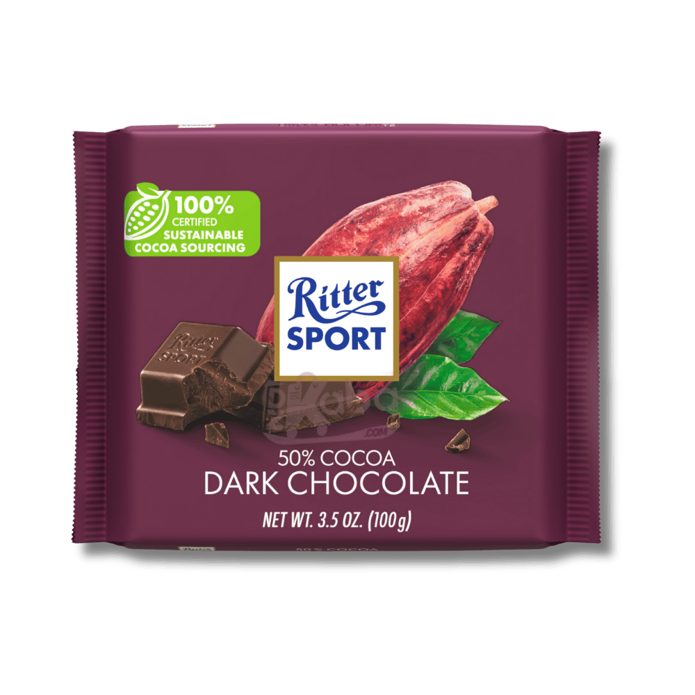 Ritter Sport Dark Chocolate 50% Cocoa 100g